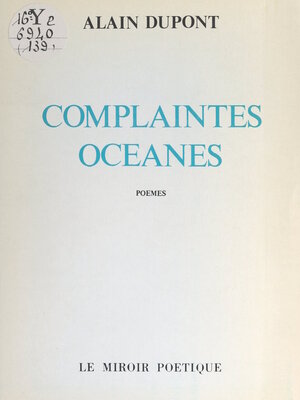 cover image of Complaintes océanes